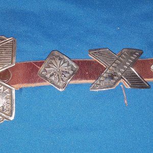 Handmade sterling silver Concho cowgirl belt